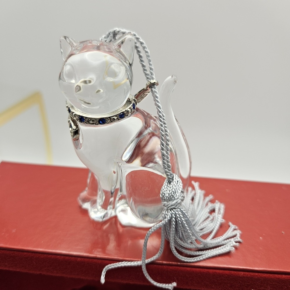 Lenox Pave Jewels Crystal Pave Cat Hanging Christmas Ornament Germany 6064984 - Picture 9 of 12